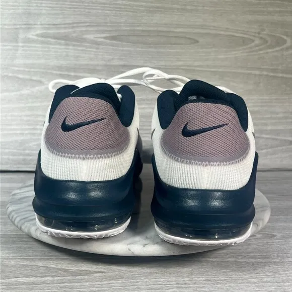 Nike Air Max Impact 4 Mens 12 Basketball Shoes White Navy Light Violet Sneakers