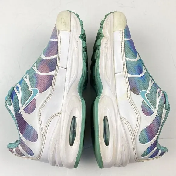 Nike Air Max Plus Shoes White/Light Aqua BV1240-100 Girls Size 2Y