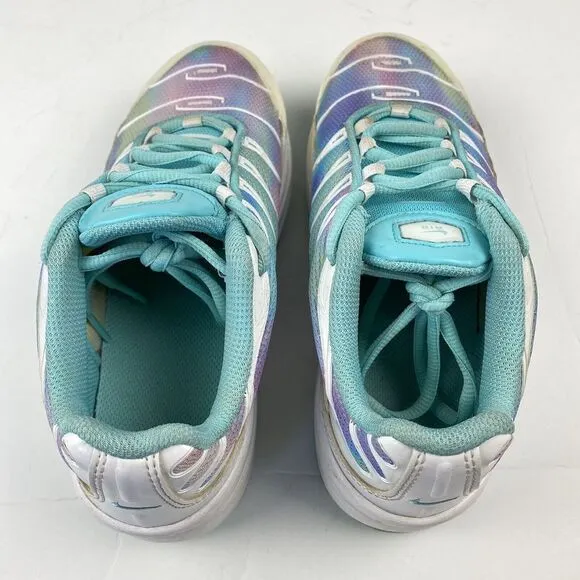 Nike Air Max Plus Shoes White/Light Aqua BV1240-100 Girls Size 2Y