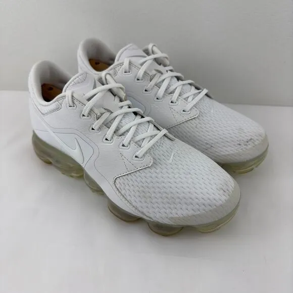 Nike Air Vapomax white running shoes