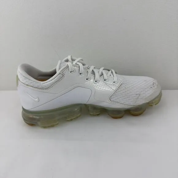 Nike Air Vapomax white running shoes