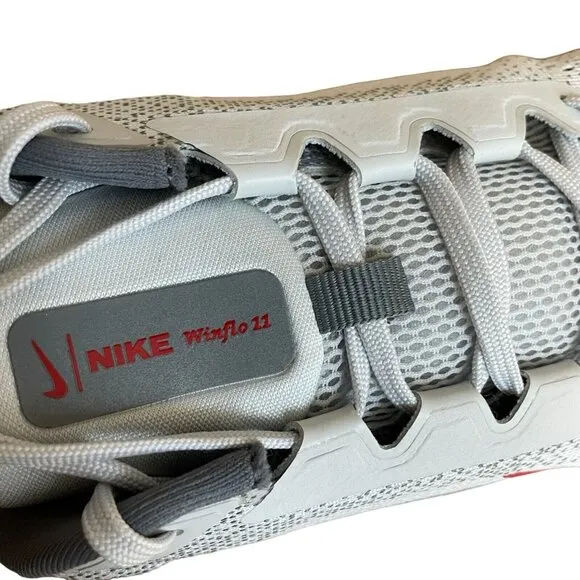 NIKE AIR WINFLO 11 RUNNING SHOES FJ9509-005 MENS SIZE 11.5 GRAY RED NEW