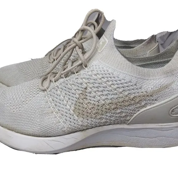 Nike Air Zoom Mariah Flyknit Racer Pure Platinum Light Bone Mens Size 9