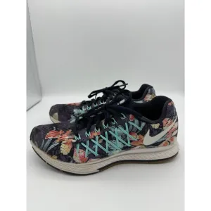 Nike Air Zoom Pegasus 32 Shoes Womens 6.5 Blue Photosynthesis Obsidian Floral