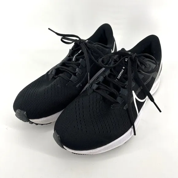 Nike Air Zoom Pegasus 38 CW7358-002 Black Running Shoes Sneakers Womens 10