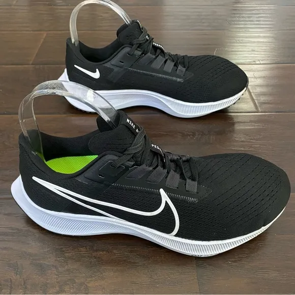 Nike Air Zoom Pegasus 38 Men's Black &amp; White Running Shoes CZ1815-002 Size 9
