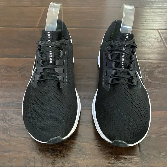 Nike Air Zoom Pegasus 38 Men's Black &amp; White Running Shoes CZ1815-002 Size 9