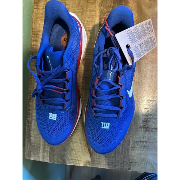 Nike Air Zoom Pegasus 38 New York Giants Running Shoes Mens Size 8 DJ0835-400