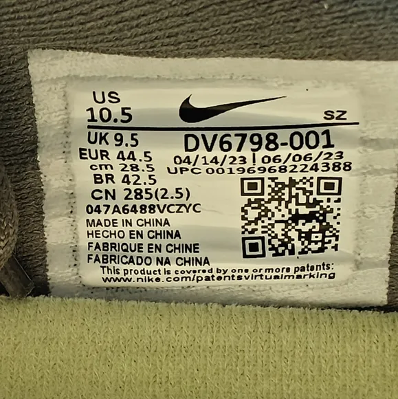 Nike Air Zoom Victory Tour 3 Iron Grey Light Silver DV6798-001 Golf shoes 10.5
