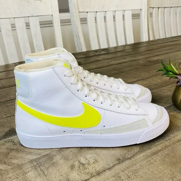 Nike Blazer Mid '77 White Lemon Venom Shoes Sneakers Women’s Size 10.5
