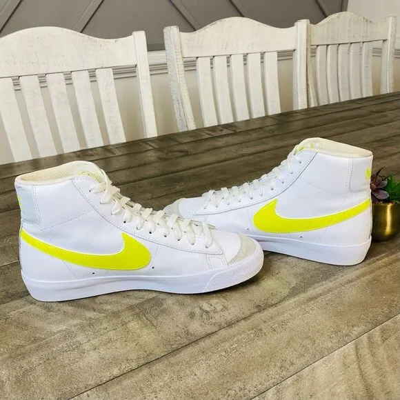 Nike Blazer Mid '77 White Lemon Venom Shoes Sneakers Women’s Size 10.5