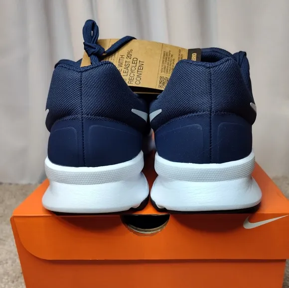 Nike Blue and White Athletic Shoes with Sleek Design