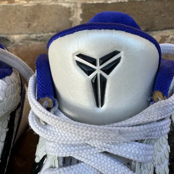 Nike Blue and White Sneakers with Kobe Logo