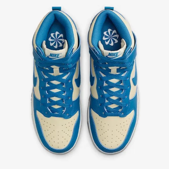 Nike Dunk High Next Nature Light Khaki Platinum Star Blue Shoes FV5960-201