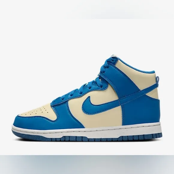 Nike Dunk High Next Nature Light Khaki Platinum Star Blue Shoes FV5960-201