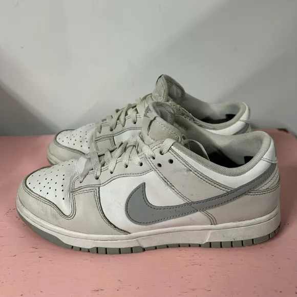 Nike Dunk Low Summit White Light Smoke Grey Sneakers DV0831-106 Size 8.5 Mens