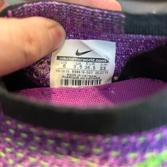 Nike Flyknit Zoom Agility Running Shoes Purple