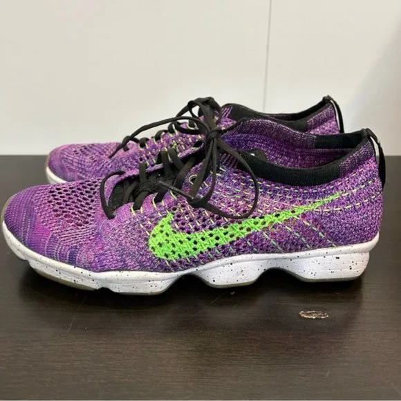 Nike Flyknit Zoom Agility Running Shoes Purple
