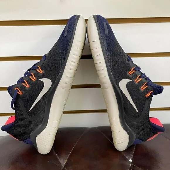 Nike Free RN 2018 'Blackened Blue Crimson' 942836-010 Men’s Running Shoes Size 9