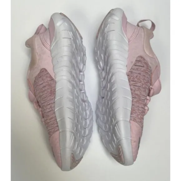 Nike Free Shoes Girls 2.5Y RN 2021 Pink Silver Sneakers Lightweight CZ3996-610