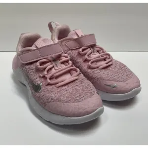 Nike Free Shoes Girls 2.5Y RN 2021 Pink Silver Sneakers Lightweight CZ3996-610