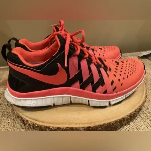 Nike Free Trainer 5.0 Black/Atomic Red Running Shoes! Size 12 $160.00 2013