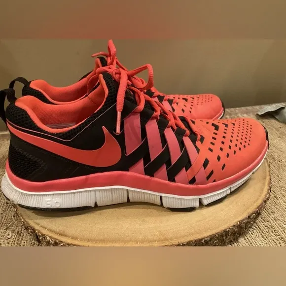 Nike Free Trainer 5.0 Black/Atomic Red Running Shoes! Size 12 $160.00 2013
