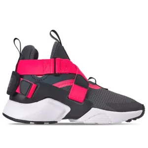 Nike Huarache City Big Kids' Shoes Anthracite Black Solar Red 6Y