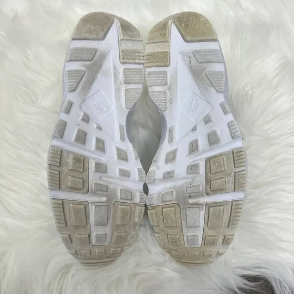 Nike Huarache Run White Athletic Sneakers Shoes Big Kids 6.5 Youth Womens 8