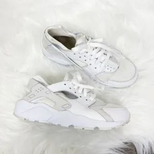 Nike Huarache Run White Athletic Sneakers Shoes Big Kids 6.5 Youth Womens 8