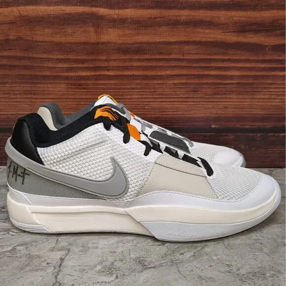 Nike Ja 1 Morant Wet Cement Mens 10 White Smoke Grey Basketball Shoes DR8785-100