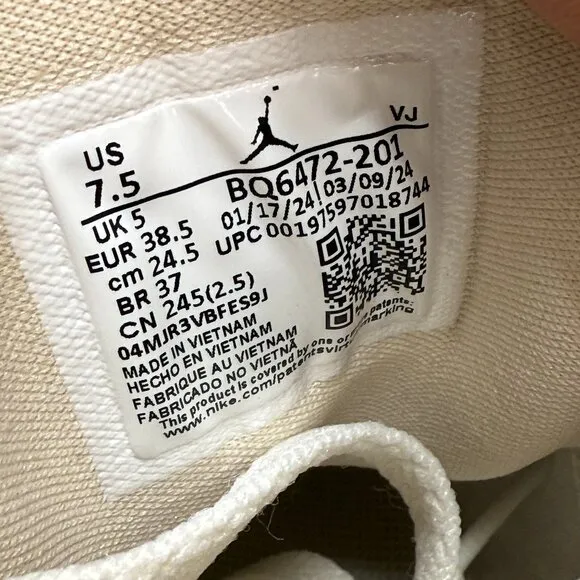 Nike Jordan 1 Mid Legend Light Brown Womens Shoes BQ6472-201 VNDS Sz 7.5