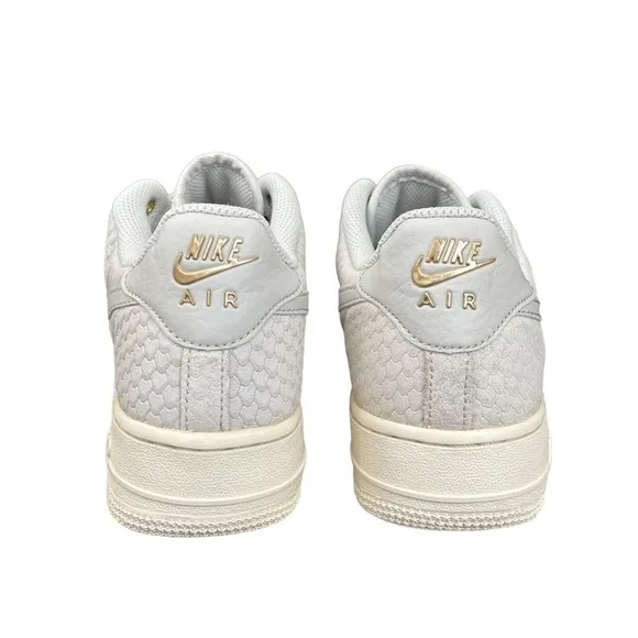 Nike Kid's GS Air Force 1 LV8 Sail/Light Metallic Gold Shoes 820438-103 Sz 6.5Y
