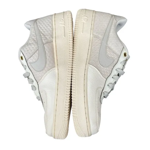 Nike Kid's GS Air Force 1 LV8 Sail/Light Metallic Gold Shoes 820438-103 Sz 6.5Y