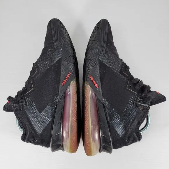 Nike LeBron 18 Low 'Bred' CV7562-001 Men's Red Basketball Shoes Sneaker SIZE 8