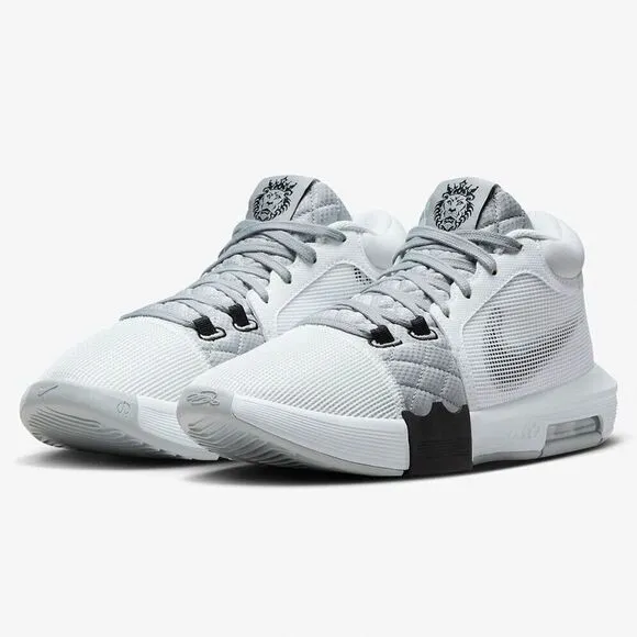 Nike LeBron Witness 8 FB2239-100 Sneaker Men's White Gray Basketball Shoes FD790