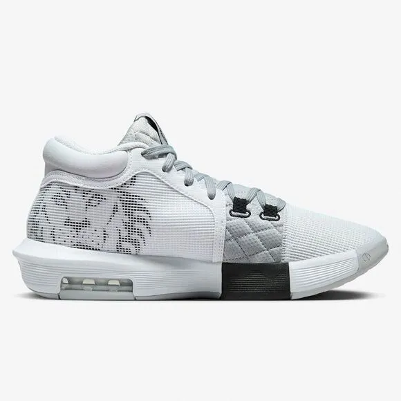 Nike LeBron Witness 8 FB2239-100 Sneaker Men's White Gray Basketball Shoes FD790