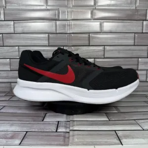 Nike Men's Black/Red Run Swift 3 Running Sneakers Shoe Size 10-NEW