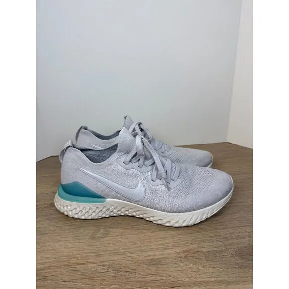 Nike Men's Epic React Flyknit 2 BQ8928-006 Size 10.5 Gray Blue Athletic Shoes