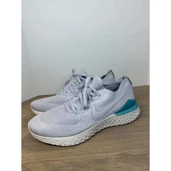 Nike Men's Epic React Flyknit 2 BQ8928-006 Size 10.5 Gray Blue Athletic Shoes