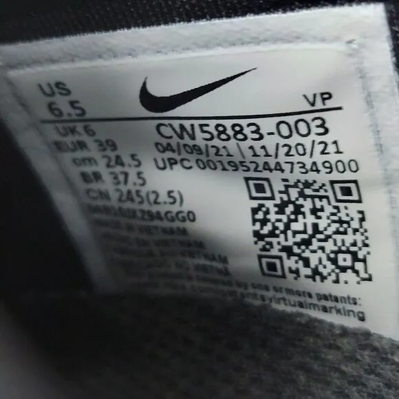 Nike Mens GO FlyEase CW5883-003 Black Gum Casual‎ Sneakers Shoes Size 6.5
