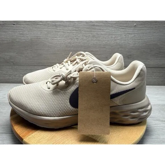 Nike Mens Revolution 6 NN Running Shoes Oatmeal Size 11