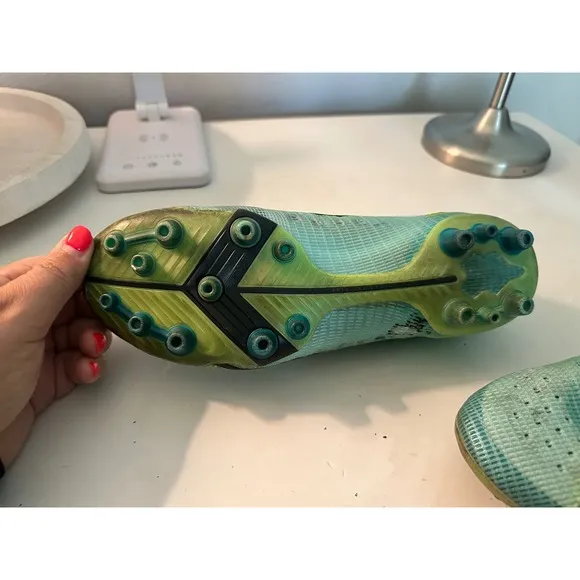 Nike Mercurial Vapor 14 Elite SG Pro AC Soccer Cleats Turquoise Size 8