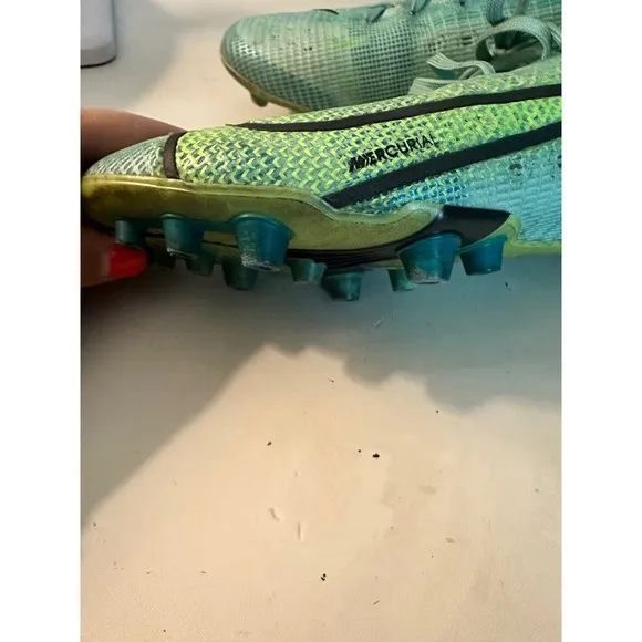 Nike Mercurial Vapor 14 Elite SG Pro AC Soccer Cleats Turquoise Size 8
