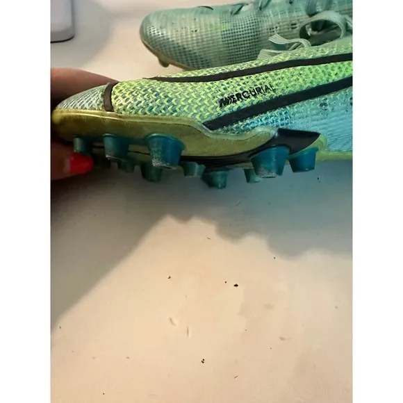 Nike Mercurial Vapor 14 Elite SG Pro AC Soccer Cleats Turquoise Size 8
