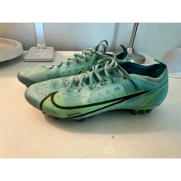 Nike Mercurial Vapor 14 Elite SG Pro AC Soccer Cleats Turquoise Size 8