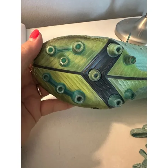 Nike Mercurial Vapor 14 Elite SG Pro AC Soccer Cleats Turquoise Size 8