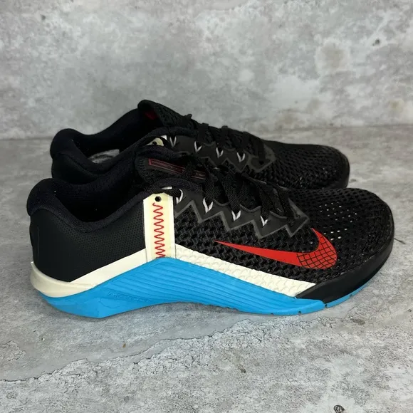 Nike Metcon 6 'Black Light Blue Fury' CK9388-070 Men’s 7.5