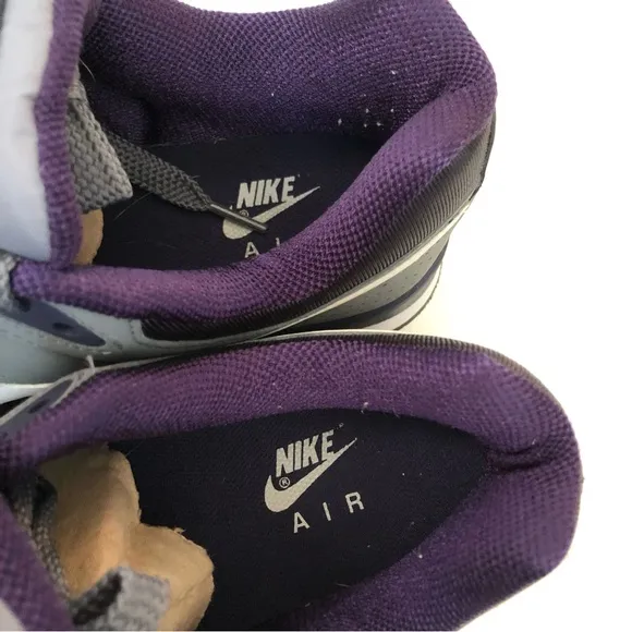 Nike MS78 LS Shoes | Cool Grey, White Ink, Dark Shadow Purple Size 10