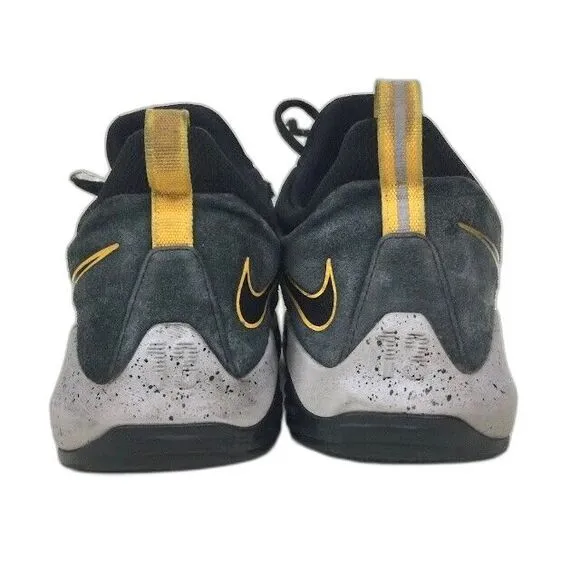 Nike PG 1 Paul George-Men's Size 11.5 -Black/Yellow Basketball Shoes- 878627-006